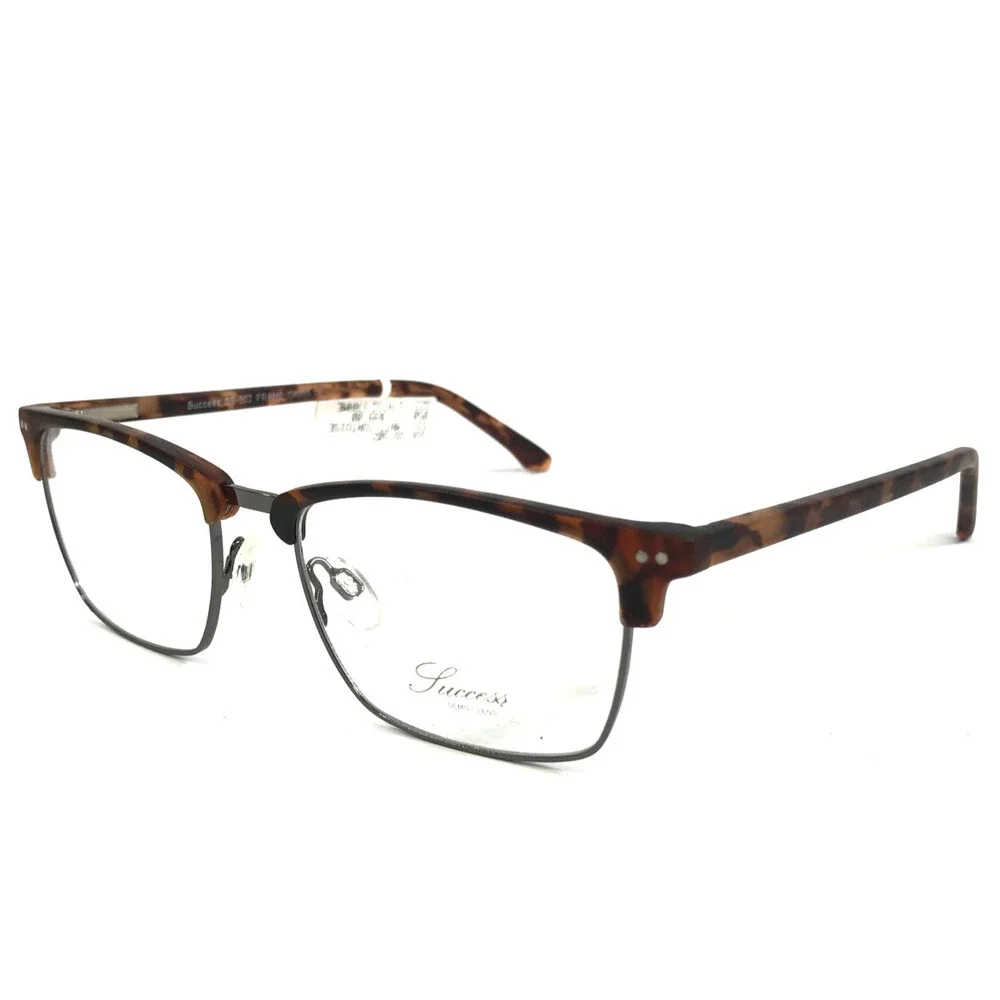 Success Eyeglasses Frames SS-502 MATT TORT Matte Tortoise Rectangle 53-18-145
